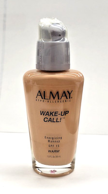NEW Almay Wake-Up Call Energizing Makeup SPF 15- WARM