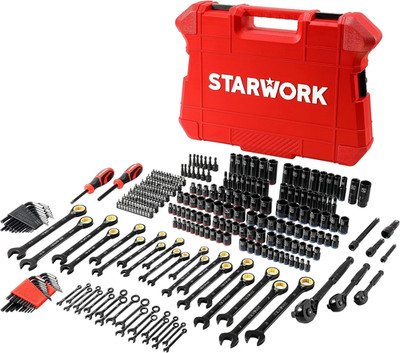 Starwork True Mechanic  303-teiliges Mechaniker-Werkzeug-Set, 120T Spezialeinsätze Schraubenschlüssel