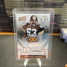 Panini SBXXX-DD Dermontti Dawson Steelers Super Bowl Signatures Auto Insert