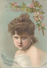 1800's WILLIMANTIC THREAD VICTORIAN TRADE CARD