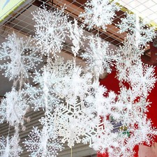 20 Stück Schneeflocken-Wirbel Deko – Silber, 17 Cm Schneeflocken, Für Weihnachtsdeko