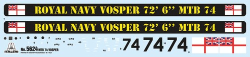 Vosper MTB 74 With Crew Ship 1:35 Plastic Model Kit ITALERI - Imagen 7 de 7