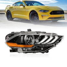 Headlight Assembly LED For 2018-2023 Ford Mustang Headlamps Passenger Right Side