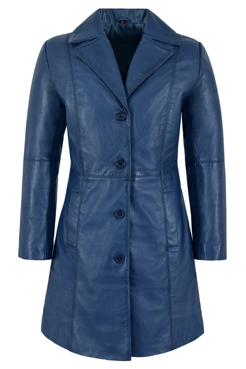 Blouson Cuir Isabel Marant Étoile Bleu Lavande - Taille L - Occasion Très Bon état