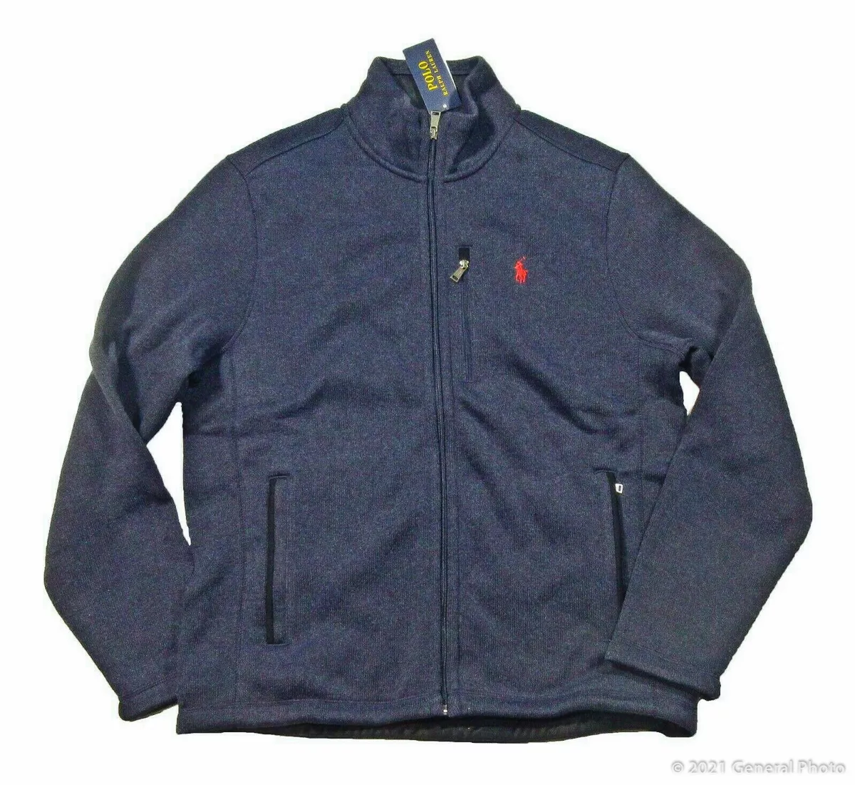 Polo ralph lauren men's performance full zip fleece jacket hotsell