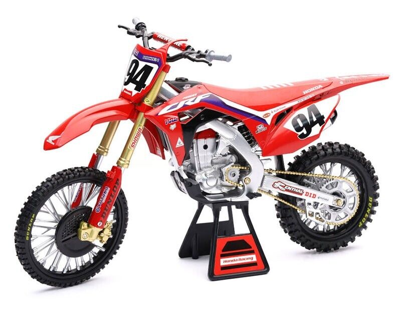 Moto de Ferro Trilha Miniatura Honda CRF 450R 1:6 na Caixa New-Ray