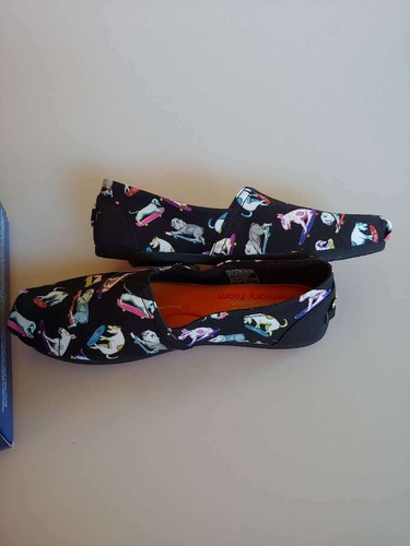 NWT Women's Black/Multi Skechers Bobs Plush-Wag Town Size 6 (31326/BKMT) #US - 第 3/4 張圖片