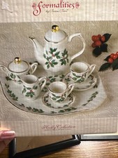 Vintage 10 Piece Mini Tea Set Ivory  Gold Collection By Baum Brothers