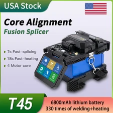 0.01dB Loss FTTX Fiber Optical Fusion Splicer Orientek T45 Empalmadora de fibra