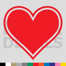 Heart Outline Vinyl Die Cut Decal Sticker - Love