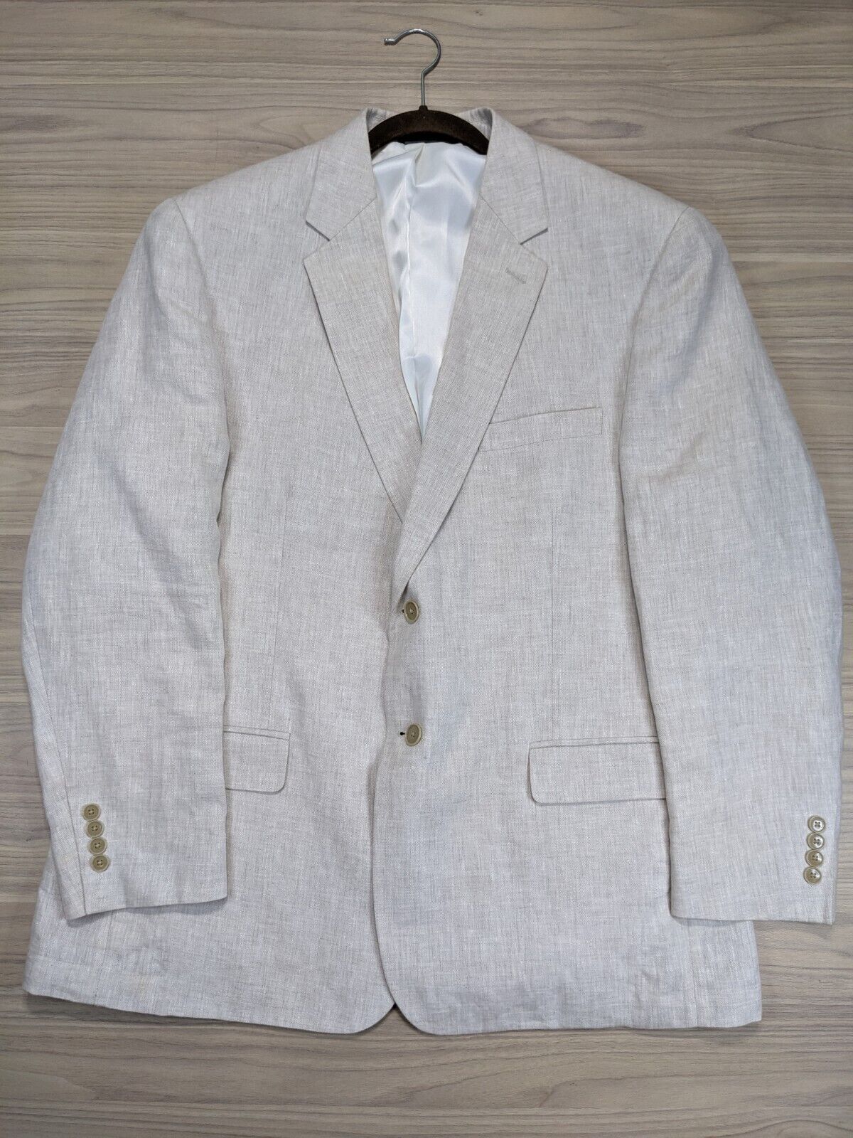 Haspel Men’s 100% Off White Linen Sports Coat Bla… - image 15