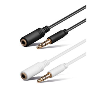 3m Stereo Klinken Verlängerung Kabel 3,5mm Audio Verlängerungskabel AUX weiß