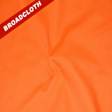 Orange Polyester Cotton Broadcloth Fabric - 60" Wide - Sold by the Yard
