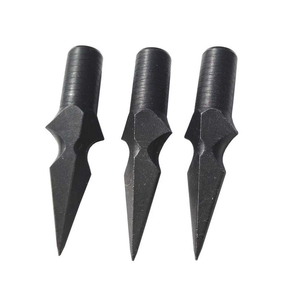 Archery Traditional 200gr Tip Broadhead 8MM Arrowheads Arrow Points Target Hunt - Image 4 of 4