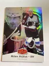 Milan Hejduk Signed 2006/07 Flair Showcase Colorado Avalanche Card # 27
