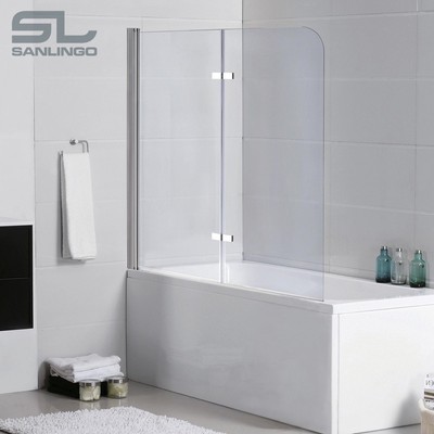 2teilige Glas Badewanne Aufsatz Faltwand Duschwand ...