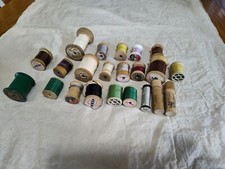 Lot Of 20 Vintage Thread Spools B19