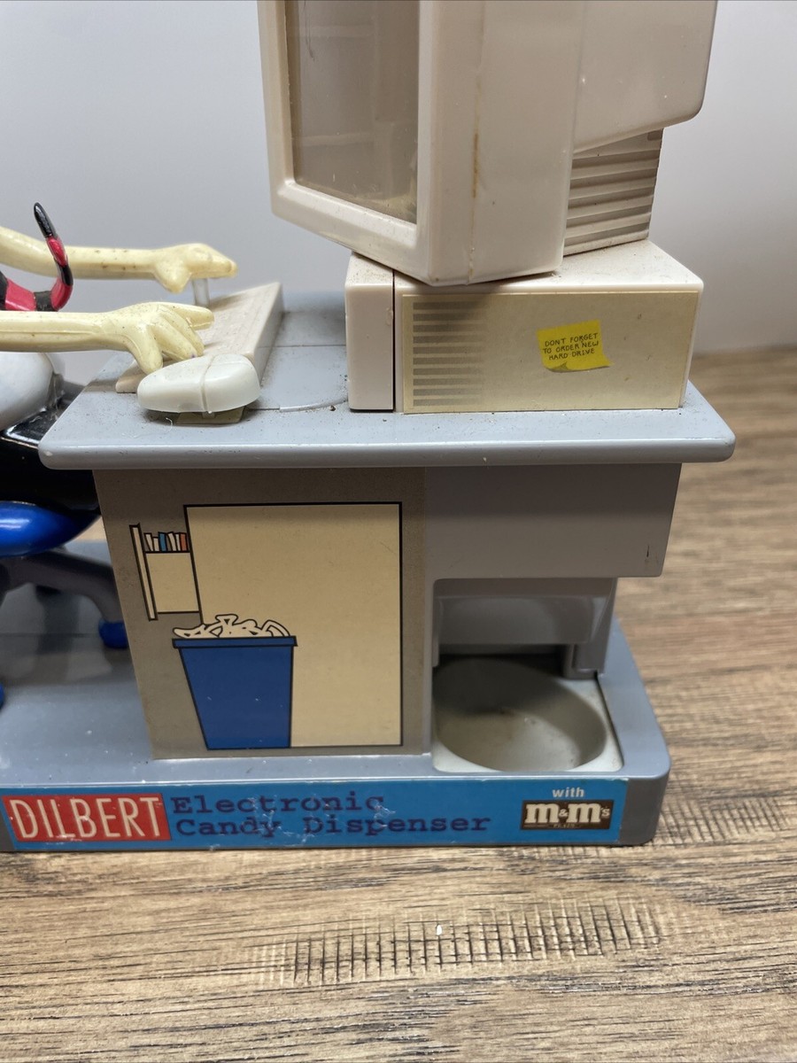 Vintage Dilbert M&M Candy Dispenser Electronic Office Theme