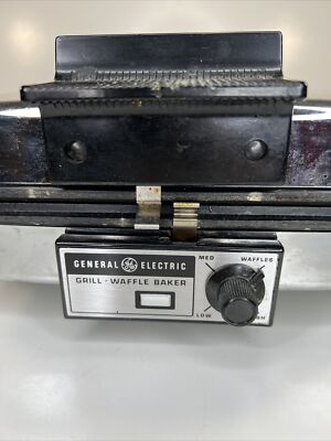 Vintage GE General Electric Grill Wafflebaker Reversible