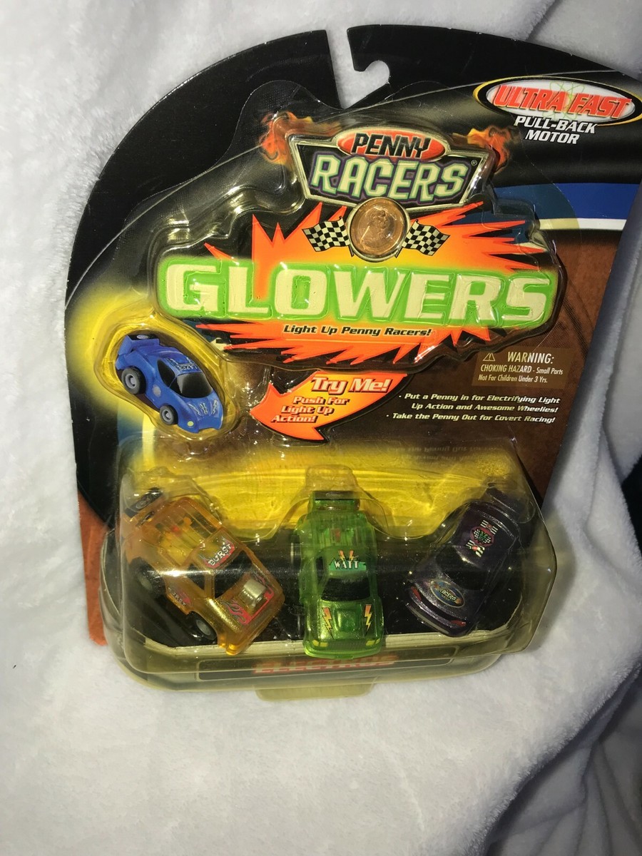 New Vintage 2003 Takara Penny Racers Glowers Electros Pack