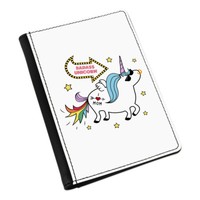 Badass Einhorn Passport Halter HüLle ÜBerzug GeldböRse - Lustig