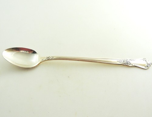 Oneida Wm A Rogers Valley Rose Iced Teaspoon 1956 - Picture 3 of 12