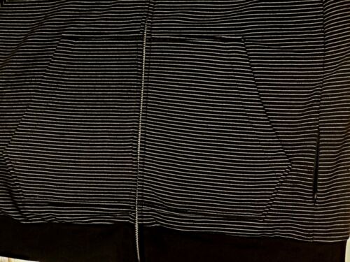 ELEMENT SKATEBOARD Hoodie Sweatshirt Men's Lg Dark Gray Full Zip Pockets Striped - Picture 4 of 7