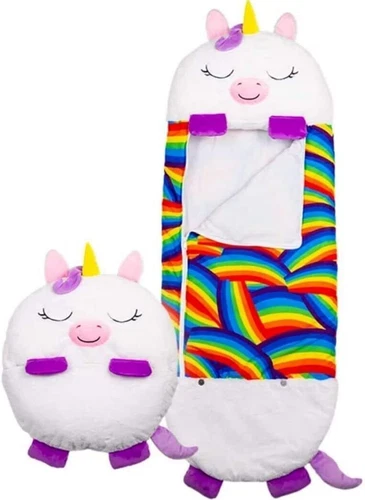 Sleeping Bag Happy Napping Napper Kid FUNNY Pillow Warm Camping Unicorn New - Picture 13 of 23