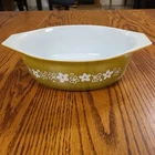 Vintage Pyrex Spring Blossom, 1½ Qt Oval Casserole Dish no Lid 043