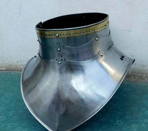 Disfraz de coplay de protección de cuello gótico garganta medieval armadura larpa recreación