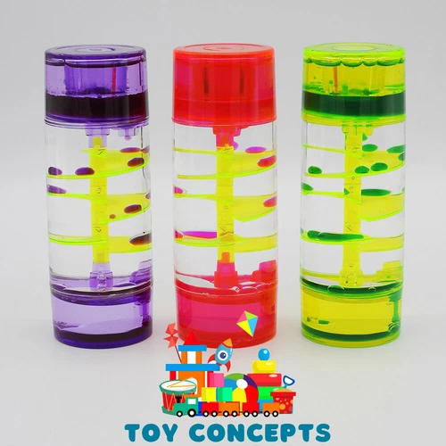 HYDRAFLUX Spiral Column Liquid Timer Desk Ornament Giftware - Picture 2 of 8