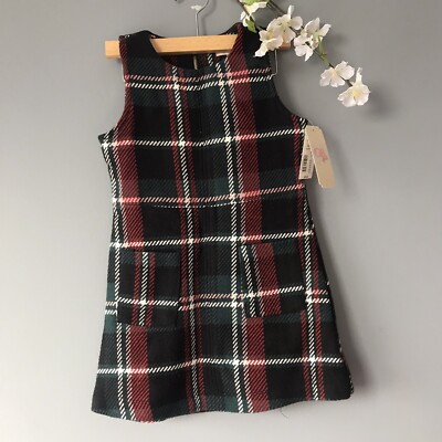 white christmas dresses Girls' Holly Jolly Christmas 3/4 Sleeve Pocket Twirl Dress Size: 4T Toddler by Mila & Rose