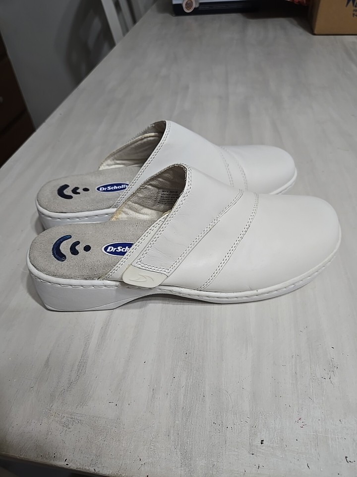 Dr Scholl’s White Shoes Womens Slides Slip on gel pack Size 11 eBay