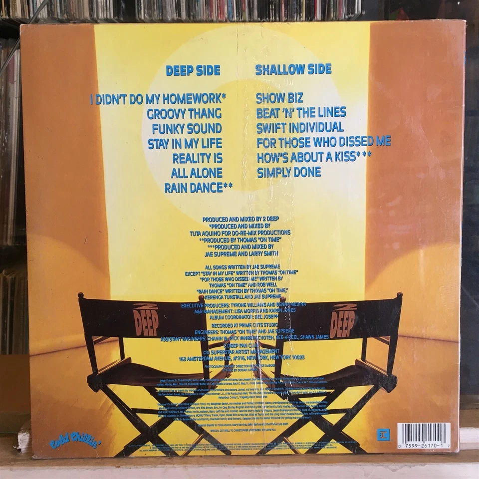 [RAP]~SEALED LP~2 DEEP~Honey, That's Show Biz~[Original 1990~COLD CHILLIN'~Issue - Image 2 of 3