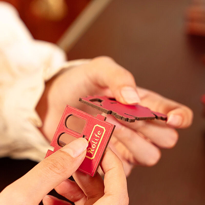 Rolife Sujetalibros Vintage Tren Modelismo Construcción Rompecabezas 3D Hágalo Usted Mismo Libro Rincón Decoración Regalo Foto 4 de 4