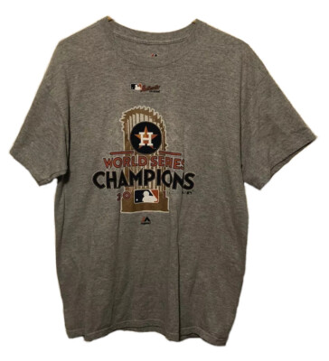 Houston Astros 2017 MLB World Series Champs Majestic Collection T-Shirt Large