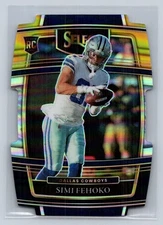 2021 Panini Select Black and Gold Prizm Die Cut #83 Simi Fehoko Rc Rookie A81