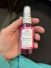 Heritage Store Rosewater & Glycerin Hydrating Facial Mist 4 fl oz BRAND NEW
