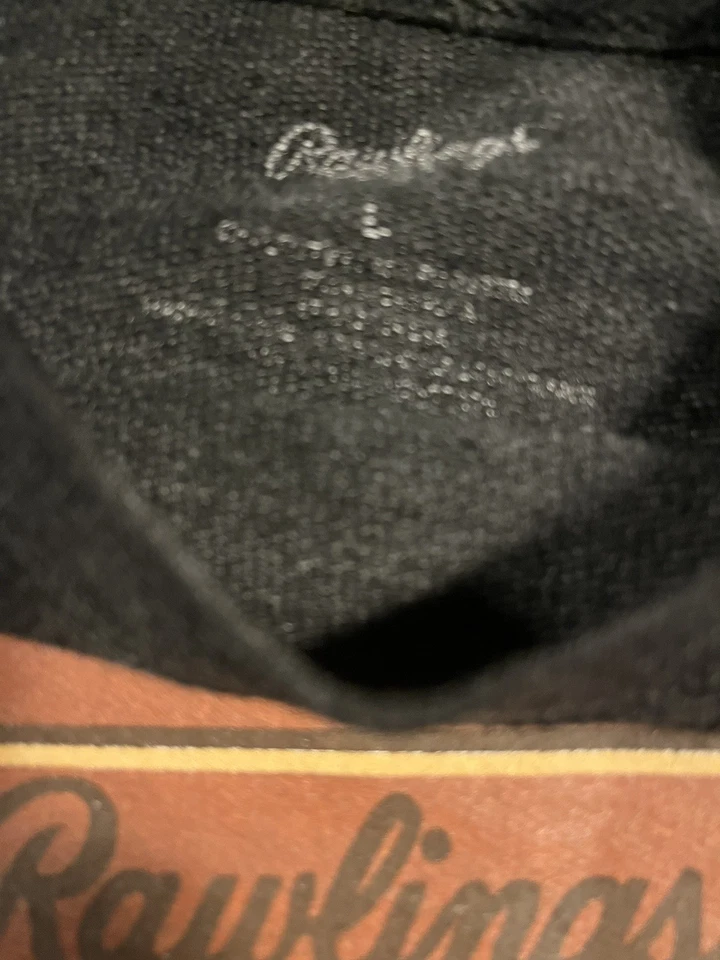 Pulôver masculino Rawlings logotipo beisebol gola redonda moletom GRANDE cinza escuro MLB  - Imagem 4 de 4