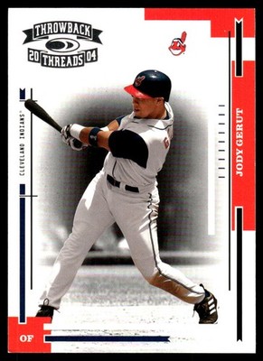 Jody Gerut 2004 Donruss Throwback Threads #60 Indians MLB READ FREE SHIPPING