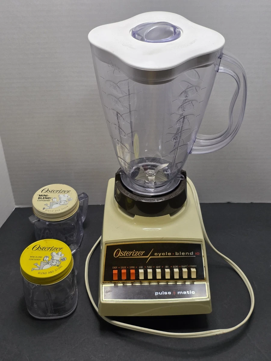 Osterizer pulse matic 10 ヴィンテージブレンダー　動作品 Vtg Osterizer Cycle Blend 10 Pulse Matic Blender Plastic Pitcher