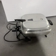 Vintage Mirro Matic Aluminum Electric Fry Pan  w/Power Cord Tested Model-0273