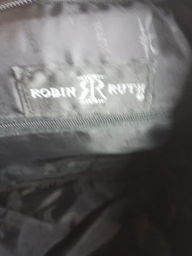 Robin Ruth Black With British Flag Canvas Messenger Crossbody Bag Shoulder Strap - Picture 7 of 8