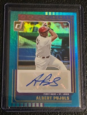 ALBERT PUJOLS Auto #5/15  2025 Donruss St. Louis Cardinals "1/1" Jersey # Match