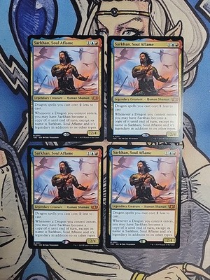 4x Sarkhan, Soul Aflame - NM/M TDC MTG Magic