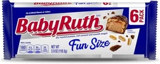(Free Duty Tax) Baby Ruth Chocolatey, Peanut, Caramel, Nougat, Fun Size Indi