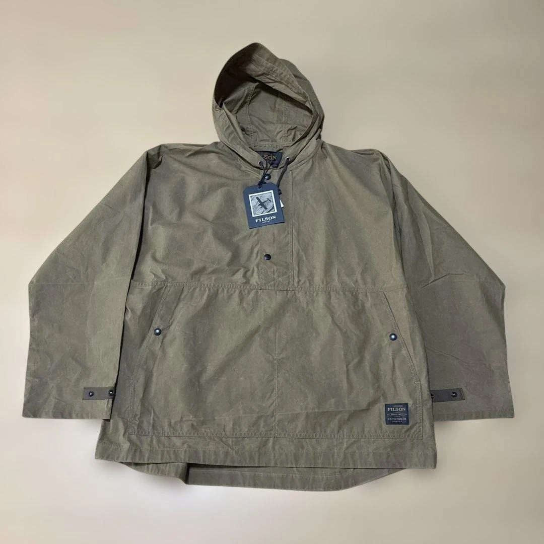 Filson Shelter Cloth Waxed Anorak 20264533 USA Medium Dark Tan