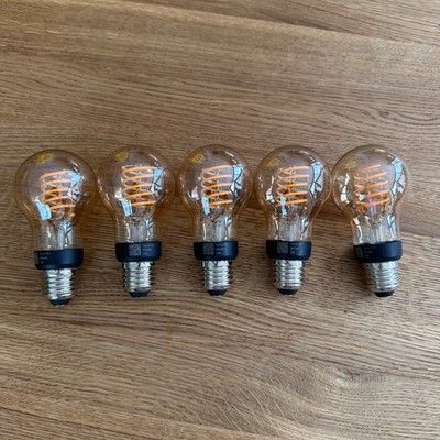 5x Philips Hue White E27 Filament Bulb - gebraucht