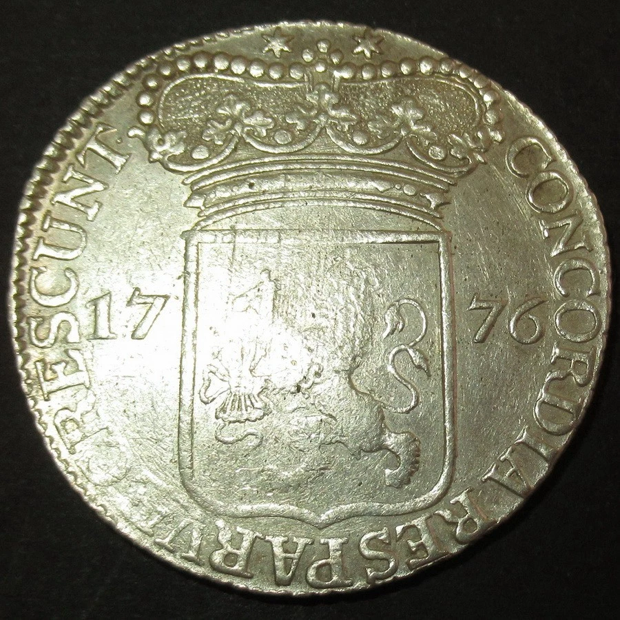 1776 Date of Independence! US. DUTCH COLONIAL SILVER LEG DOLLAR! Silver Dukaat Z - Image 2 of 4