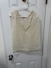 American Eagle - Women  s - Lace Blouse - Medium - Beige
